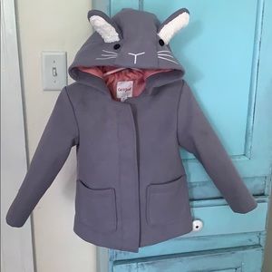 Bunny Pea Coat - 3T
